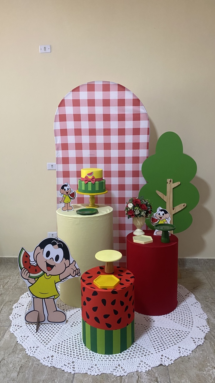 Magali- Coleção Xadrez Com Cilindros - AC Festas Pegue e Monte