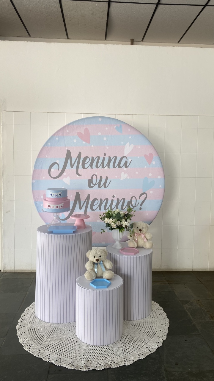 Chá Revela Rosa E Azul - AC Festas Pegue e Monte