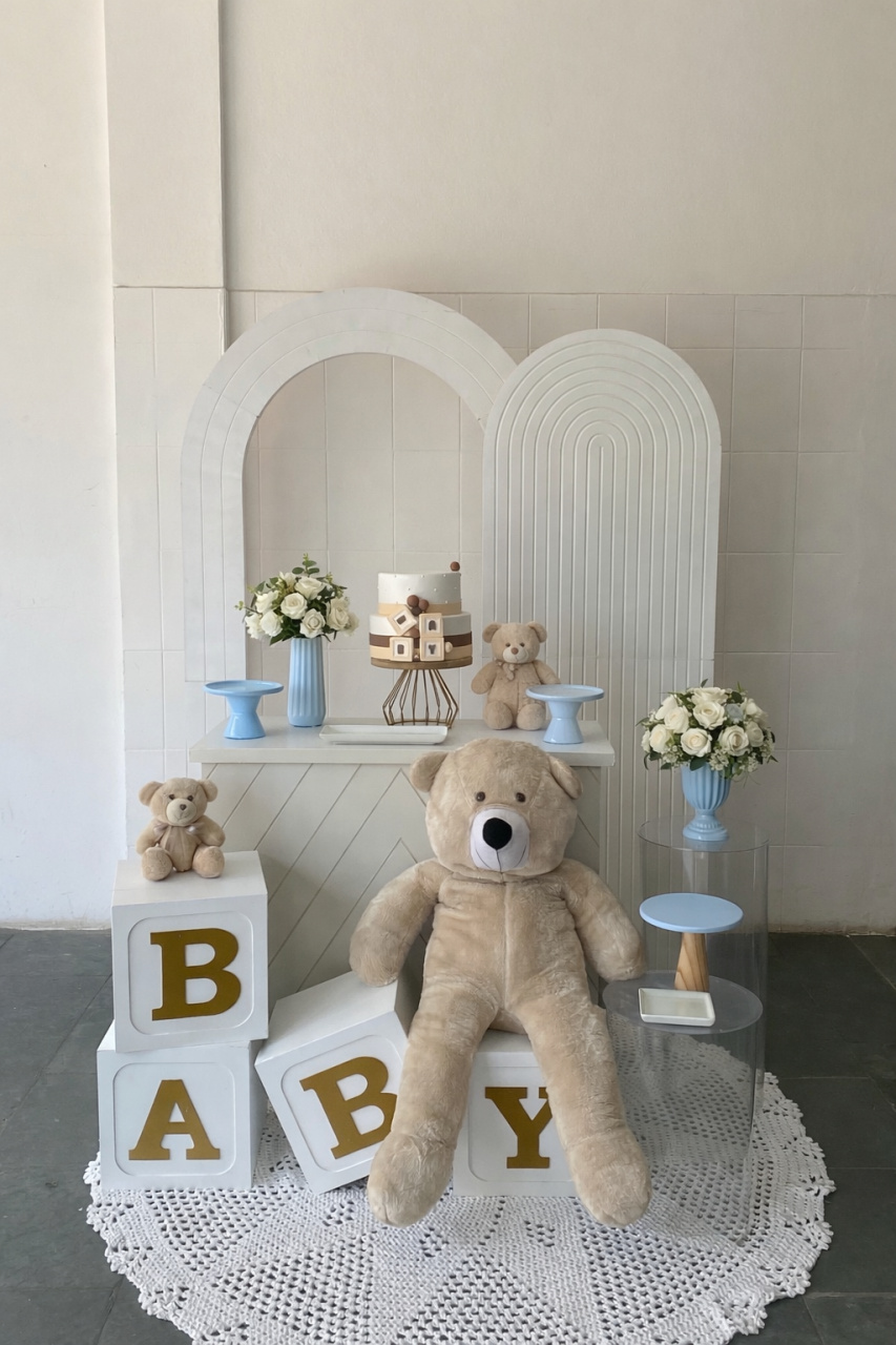 Chá de Bebê- Baby Azul- Vazado - AC Festas Pegue e Monte