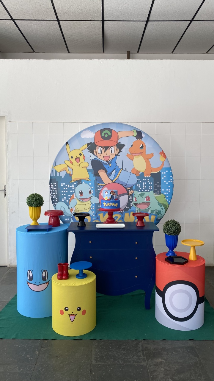 Pokémon- Ouro - AC Festas Pegue e Monte