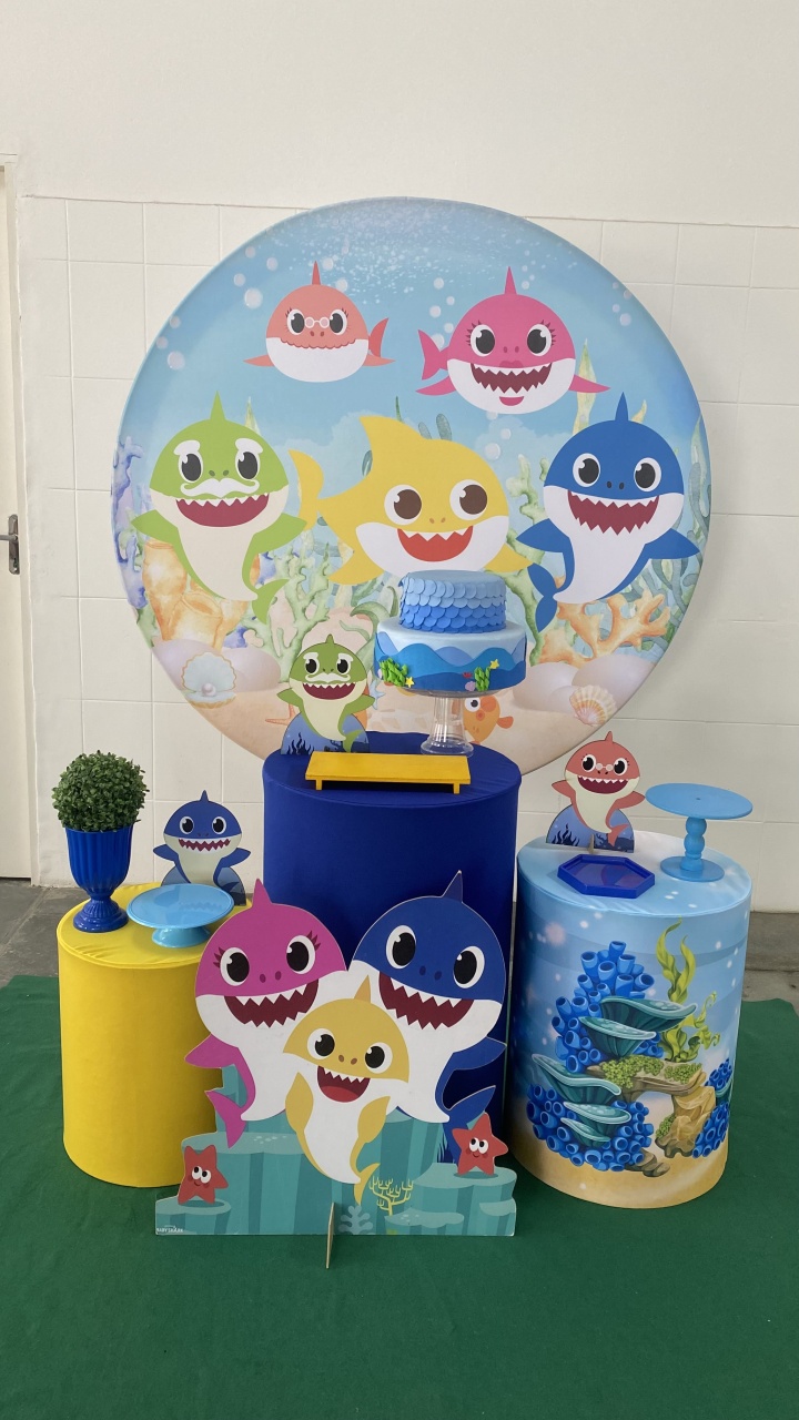 Baby Shark Menino- Bronze - AC Festas Pegue e Monte