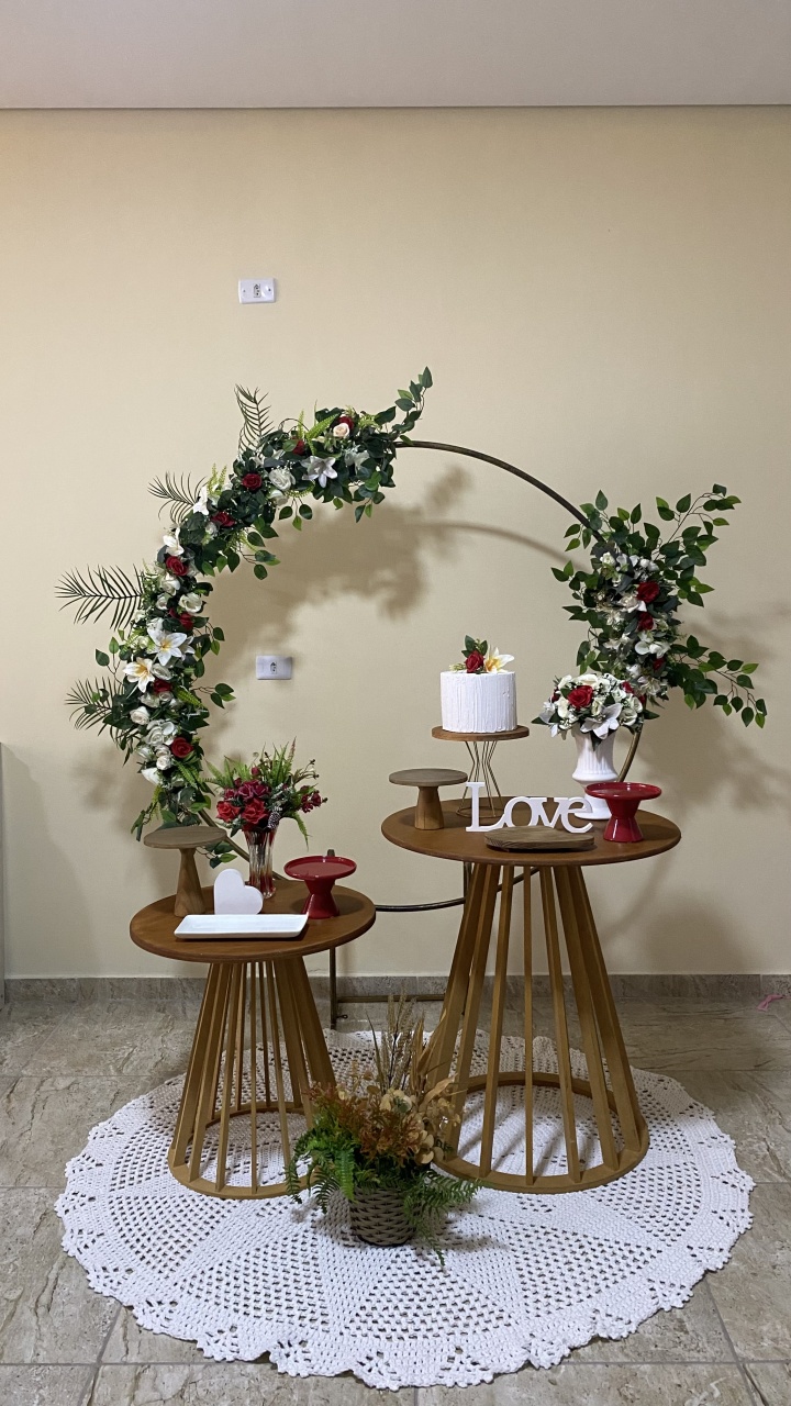 Casamento/Noivado- Vermelho E Branco - AC Festas Pegue e Monte