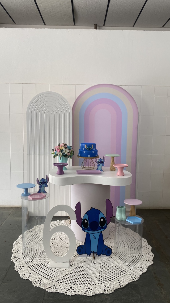 Stitch- Orgânico - AC Festas Pegue e Monte
