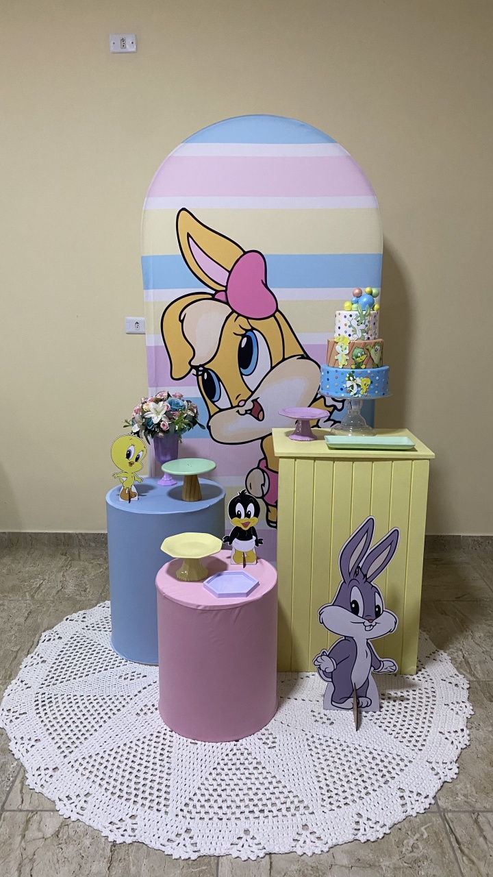 Baby Looney Tunes- Rosa - AC Festas Pegue e Monte