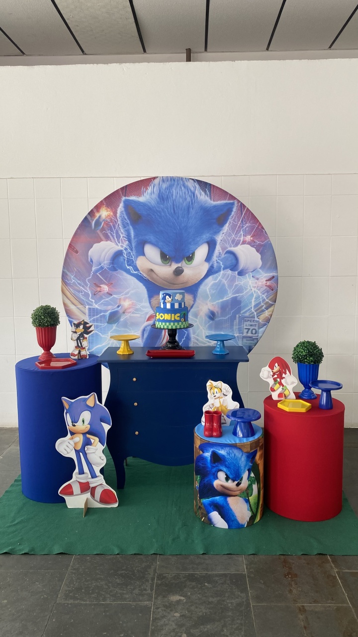 Sonic- Ouro - AC Festas Pegue e Monte