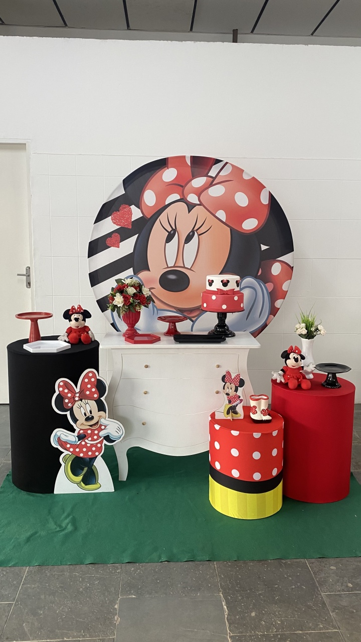 Minnie- Ouro - AC Festas Pegue e Monte