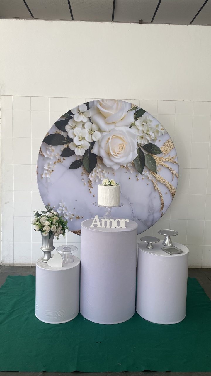 Casamento/Noivado- Verde Oliva E Prata - AC Festas Pegue e Monte