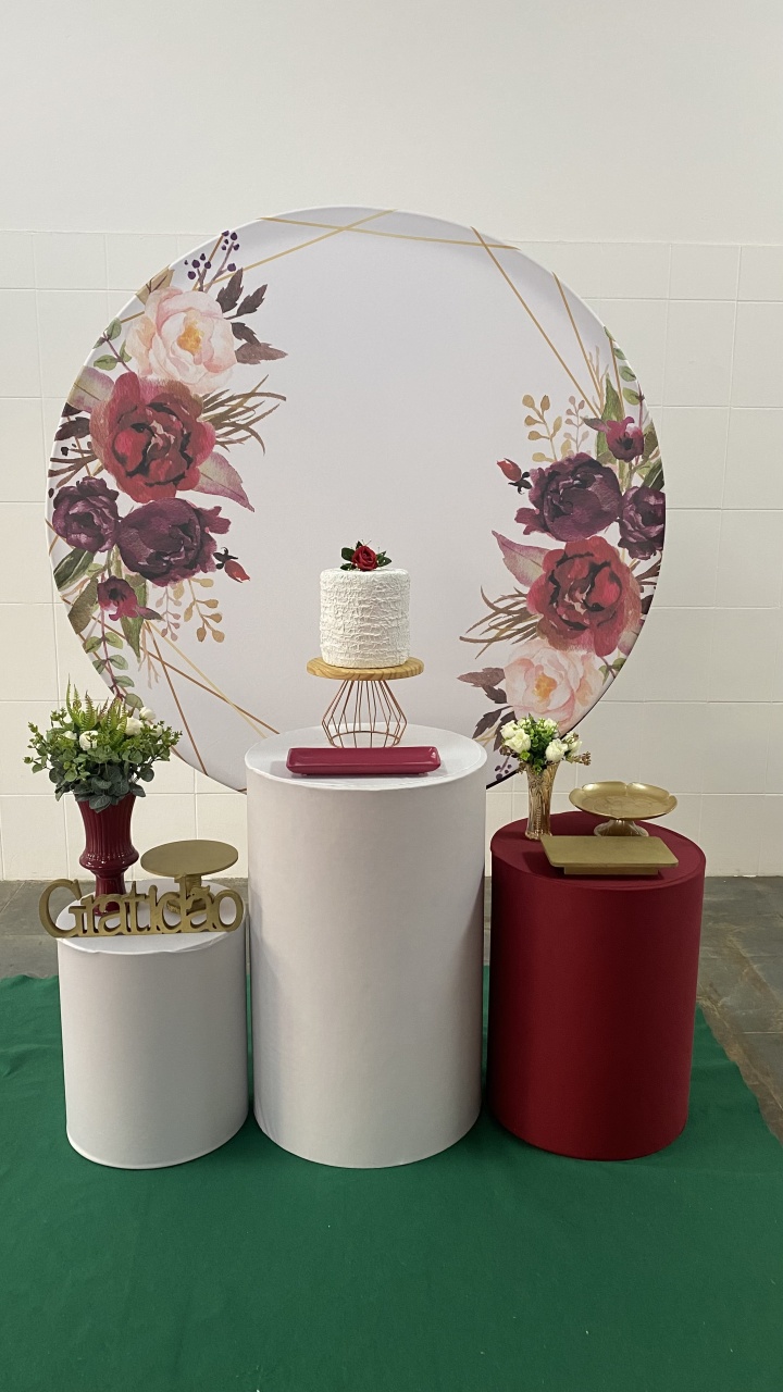 Floral Marsala- Bronze - AC Festas Pegue e Monte