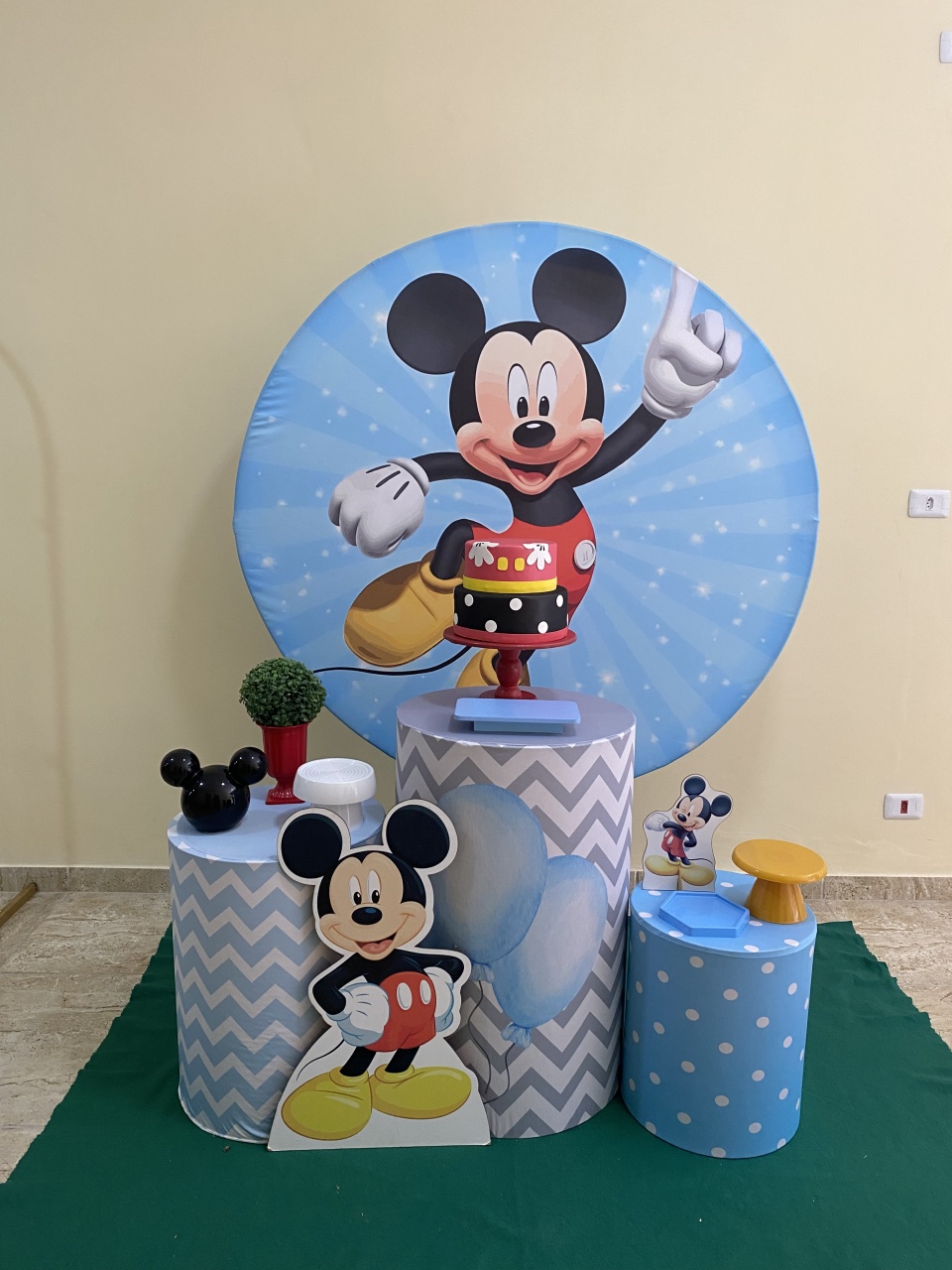 Mickey Azul- Bronze - AC Festas Pegue e Monte