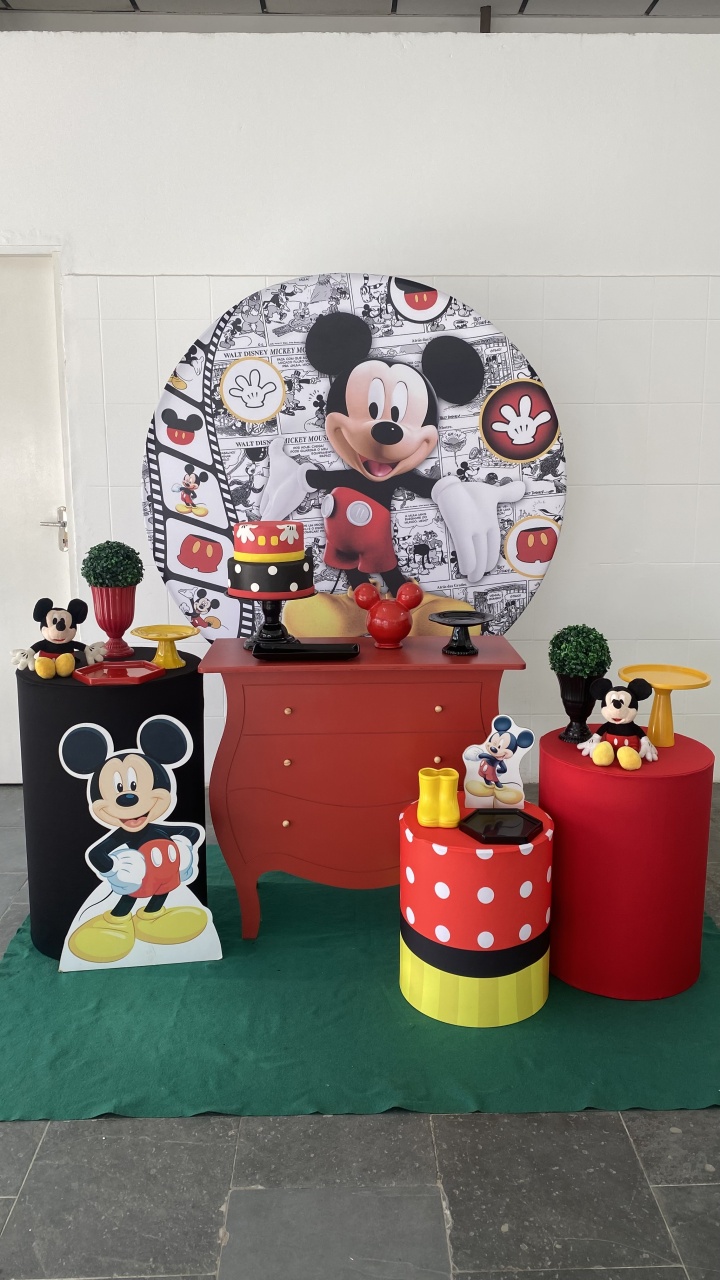Mickey- Ouro - AC Festas Pegue e Monte