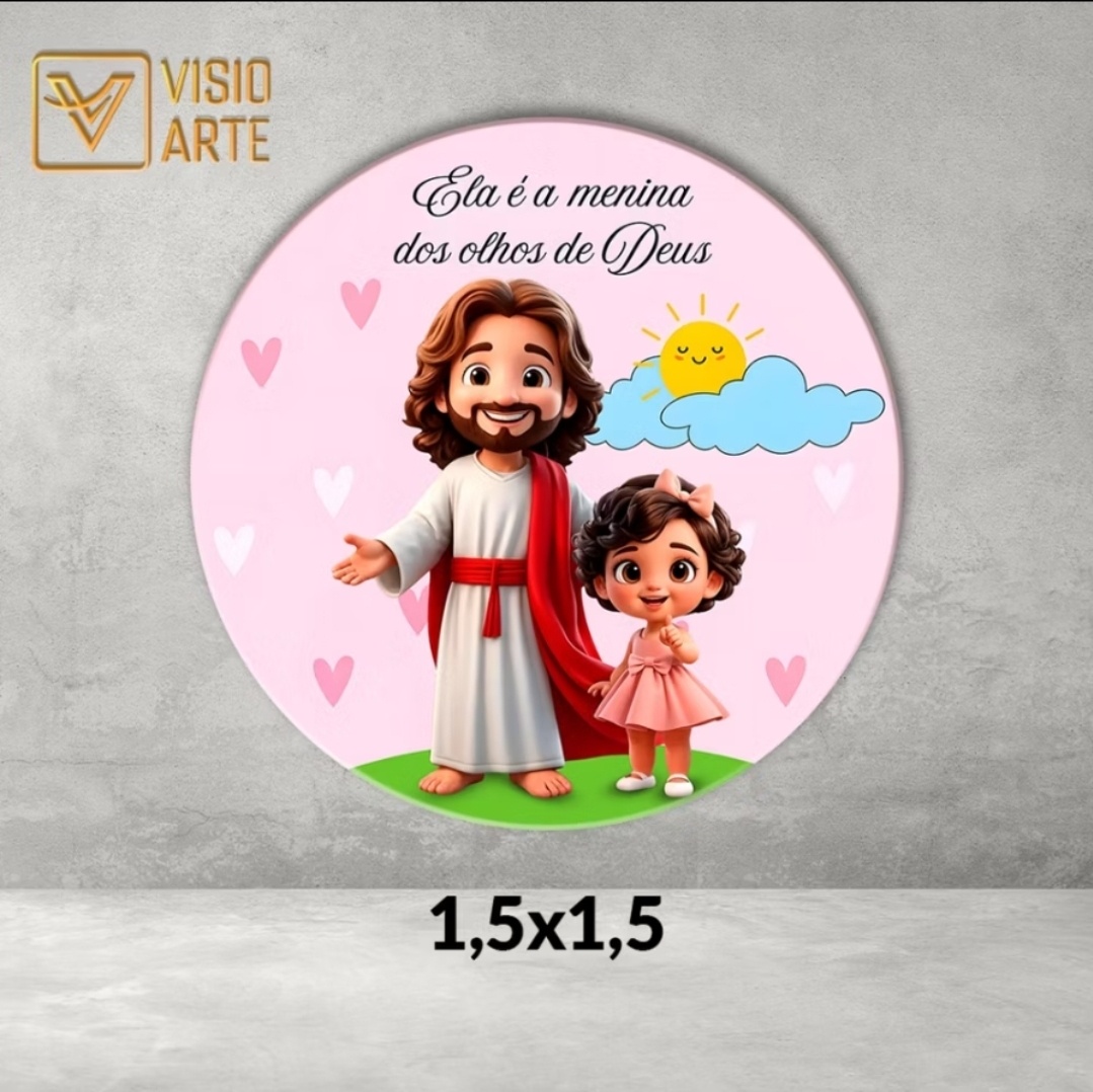Painel Ela É A Menina dos Olhos de Deus - Daiane Aparecida de Araújo 