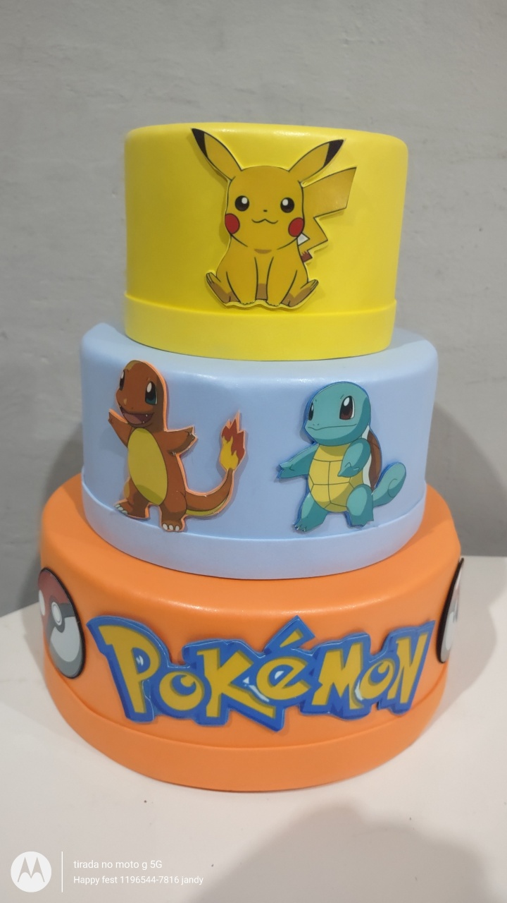 Bolo Cenografico Pokémon - Happy fest locações 