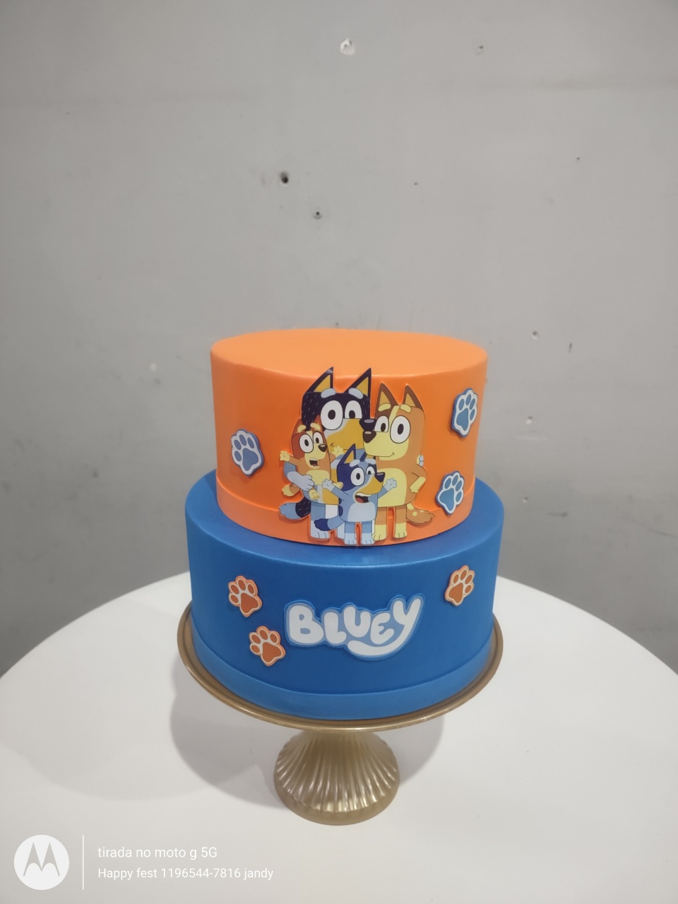 Bolo Cenografia Bluey - Happy fest locações 