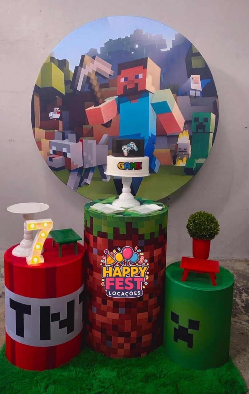 Kit Pegue Monte Minecraft - Happy fest locações 