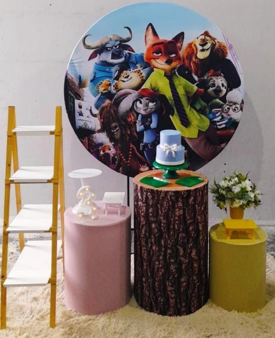 Kit Pegue Monte Zootopia Com Escadinha - Happy fest locações 
