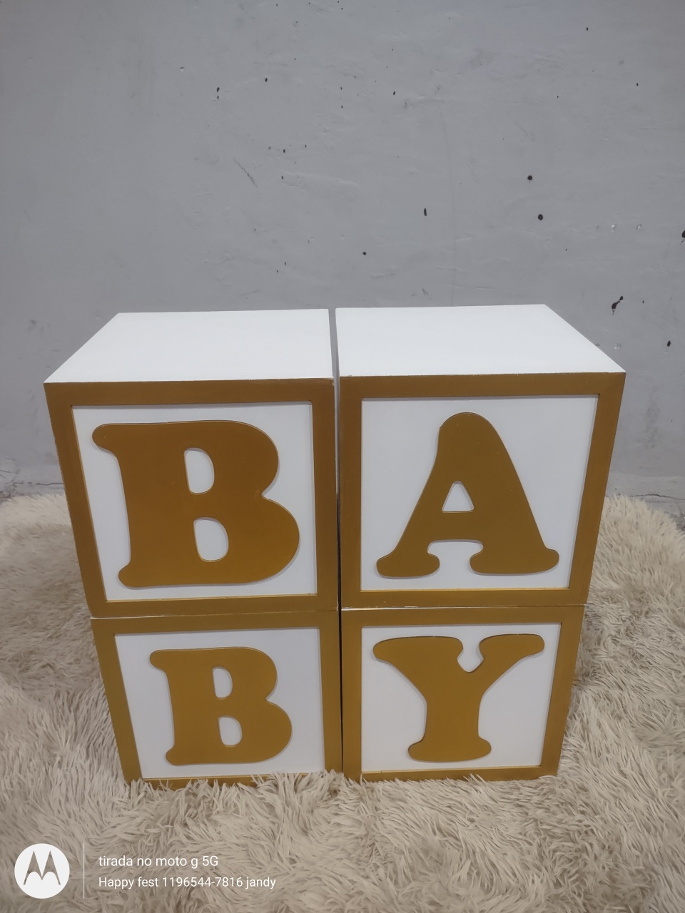 Cubos Baby 30X30 Cm Cada Cubo - Happy fest locações 