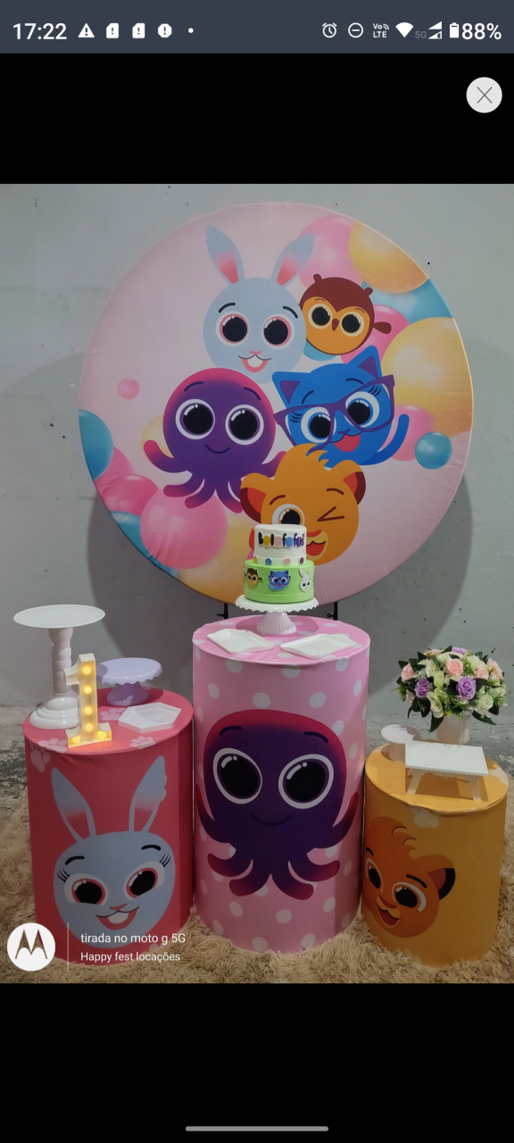 Kit Pegue Monte Bolo Fofos Menina - Happy fest locações 