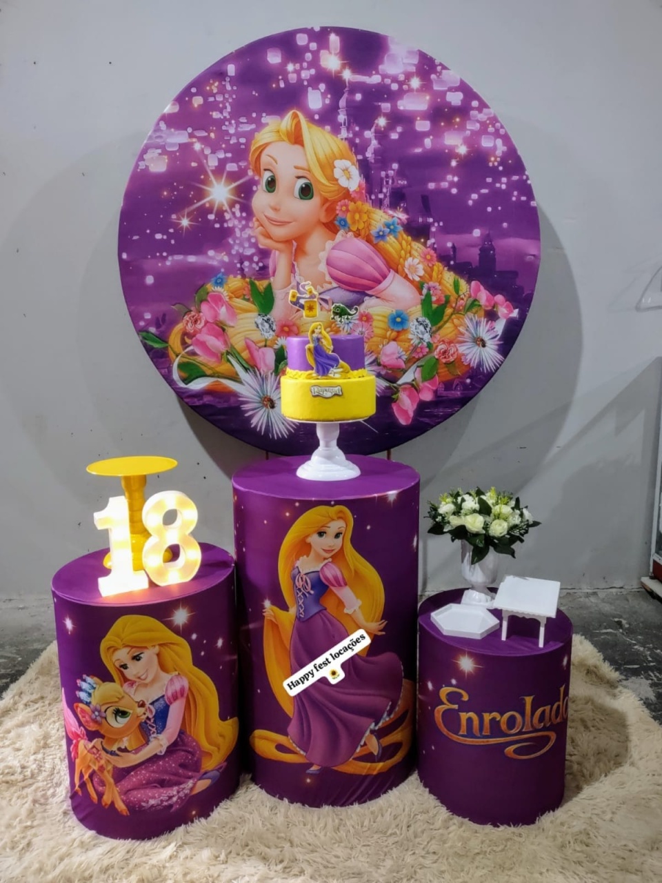 Kit Pegue Monte Rapunzel - Happy fest locações 