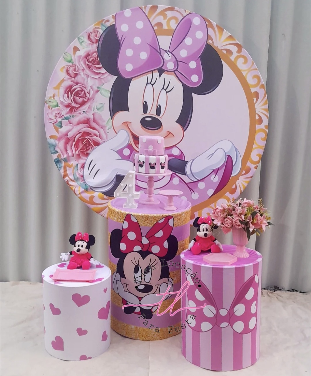 Minnie Rosa Basic - Tutu Locação 