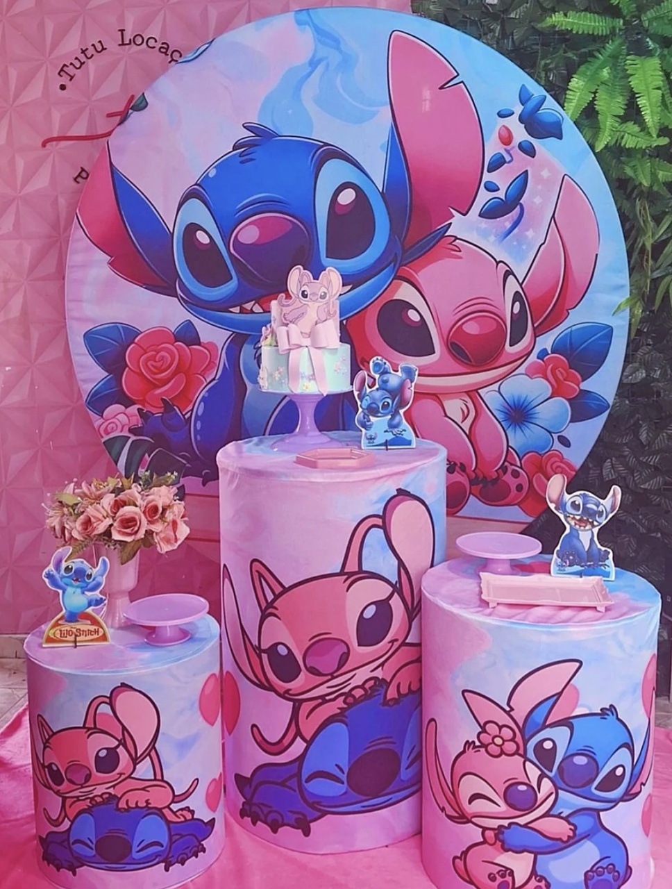 Stitch Basic Rosa - Tutu Locação 