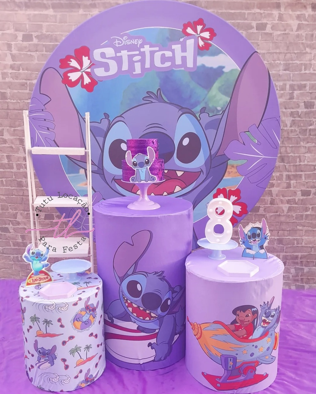 Stitch Economic Lilás - Tutu Locação 