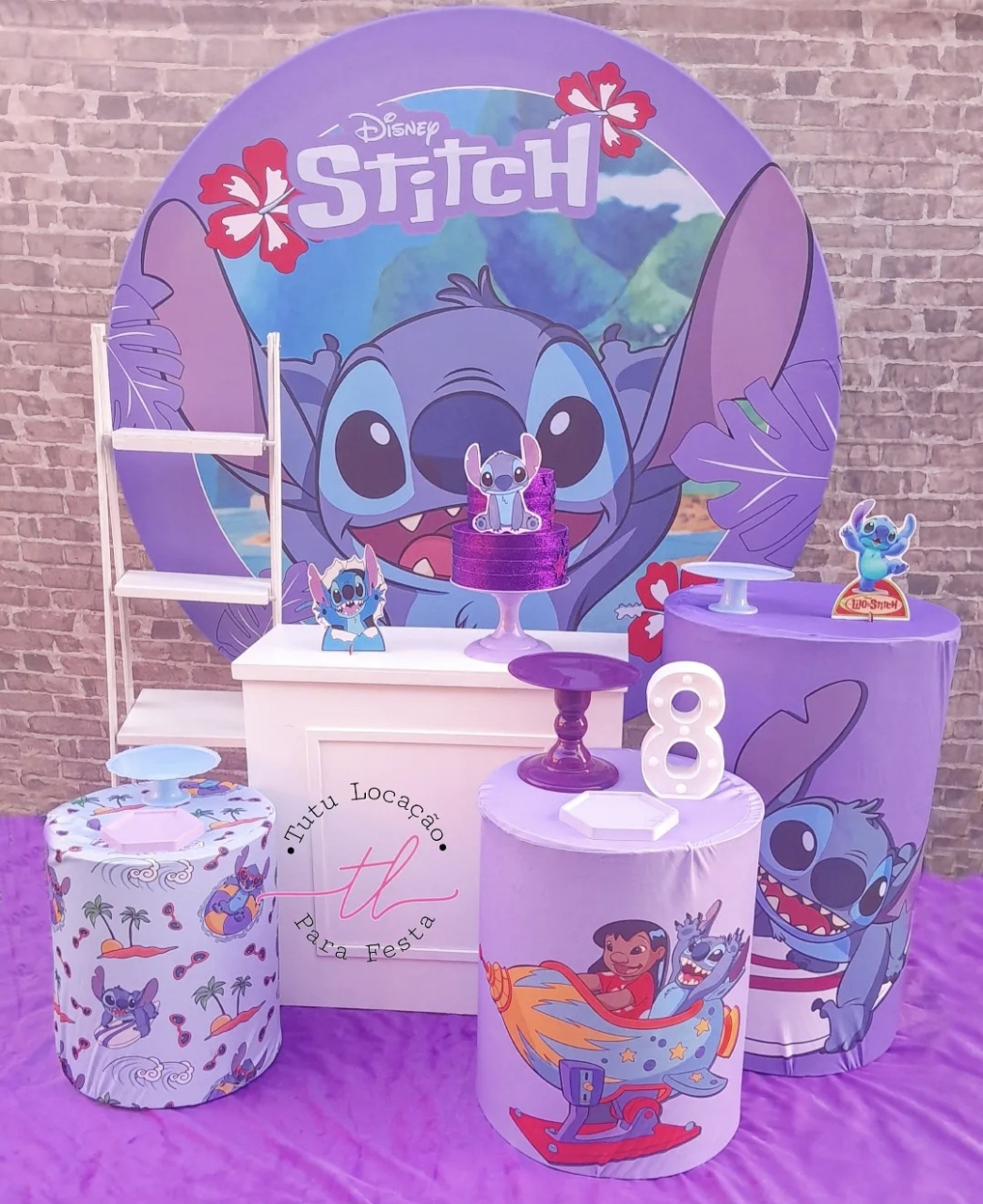 Stitch Vai Ter Festa Lilias - Tutu Locação 