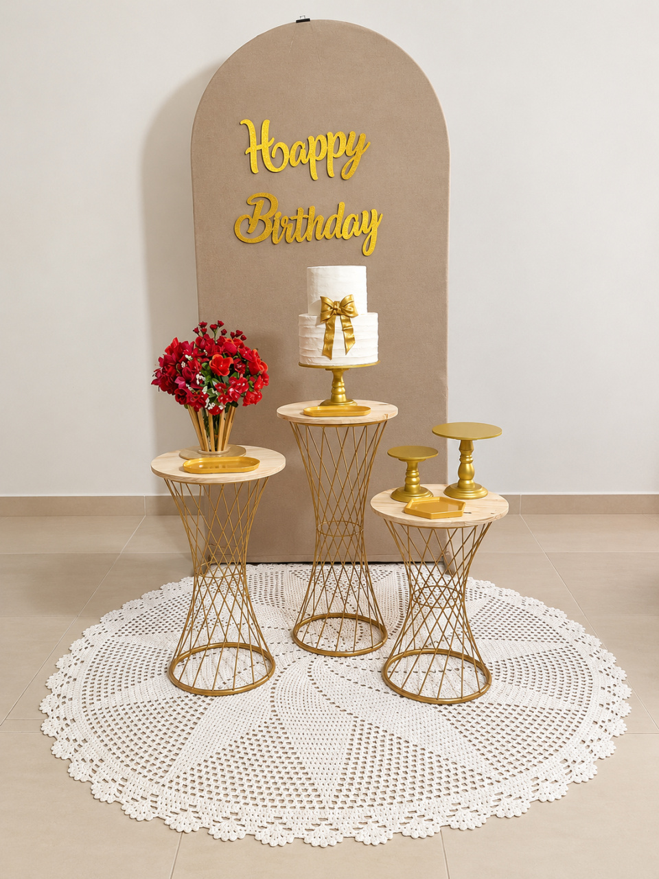 Kit Encanto Bege Aniversário - Cantinho dos sonhos 