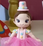 Topo de Bolo Circo Rosa - imagem 2