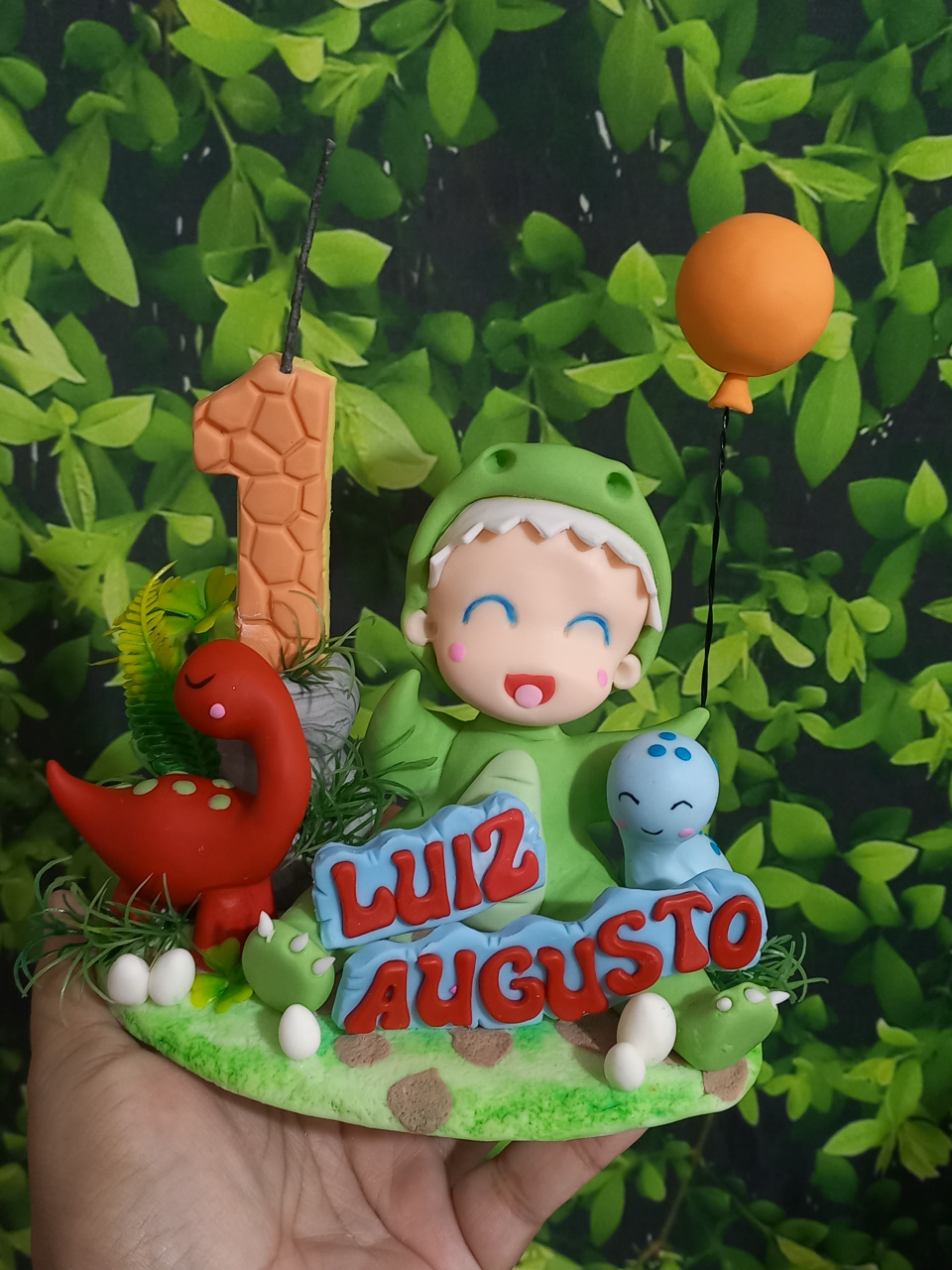 Topo de Bolo Dinossauros - Cantinho dos sonhos 