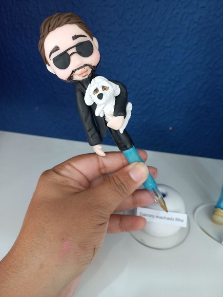 Kit Personalizado Em Biscuit Boneco Medico - Cantinho dos sonhos 