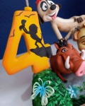 Topo de Bolo Rei Leao Escultura Simba - imagem 2