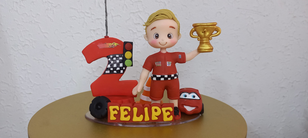Topo de Bolo Carros Menino - Cantinho dos sonhos 