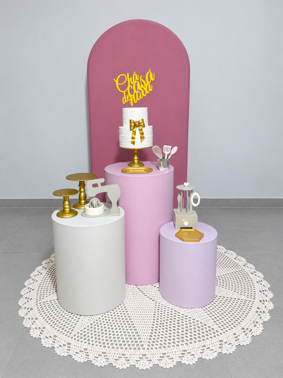 Kit Harmonia Rose Chá de Cozinha - Cantinho dos sonhos 