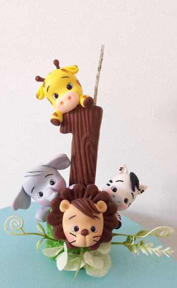 Vela Safari Biscuit Biscuit - Cantinho dos sonhos 