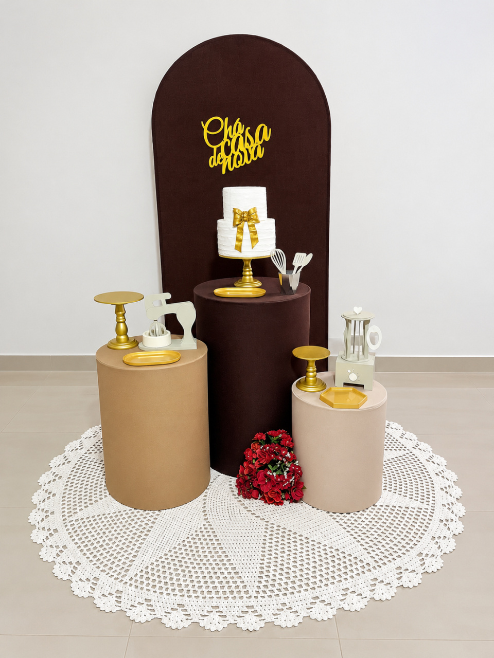 Kit Harmonia Marrom Chá de Casa Nova - Cantinho dos sonhos 