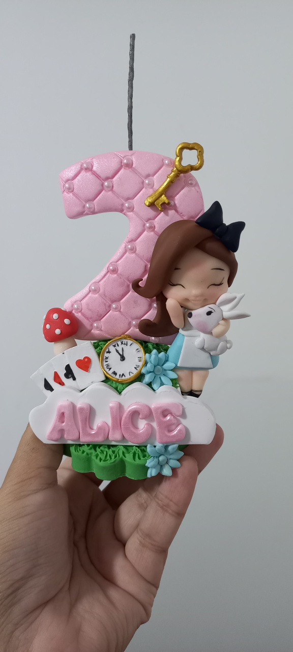Vela Alice No País das Maravilhas - Cantinho dos sonhos 
