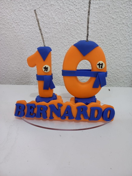 Vela Em Biscuit Goku Topo de Bolo - Cantinho dos sonhos 