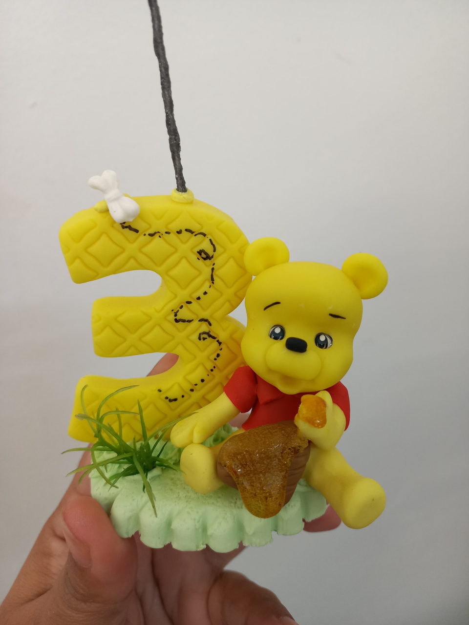 Vela Em Biscuit Pooh - Cantinho dos sonhos 