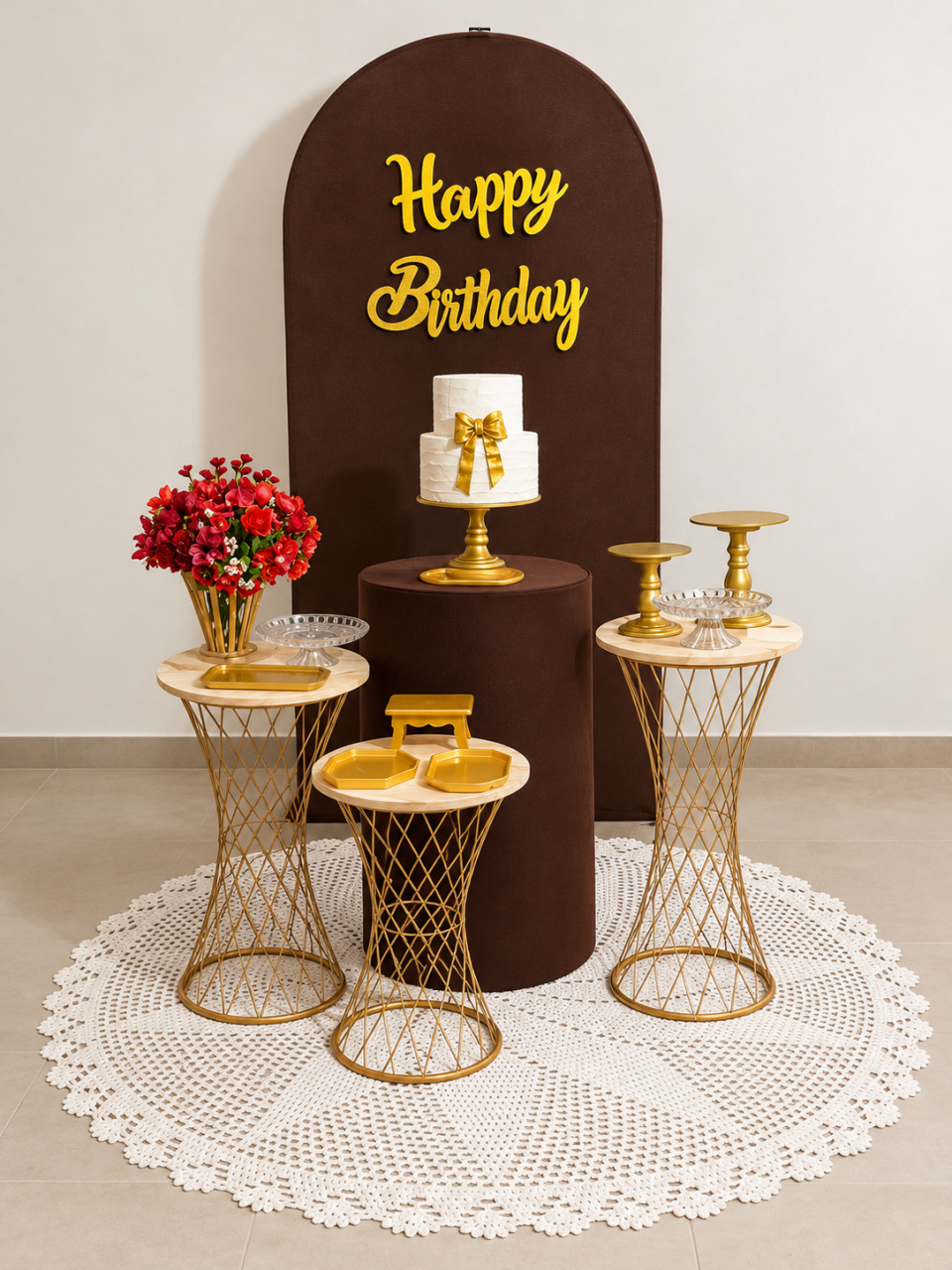 Kit Majestoso Marrom Aniversário - Cantinho dos sonhos 
