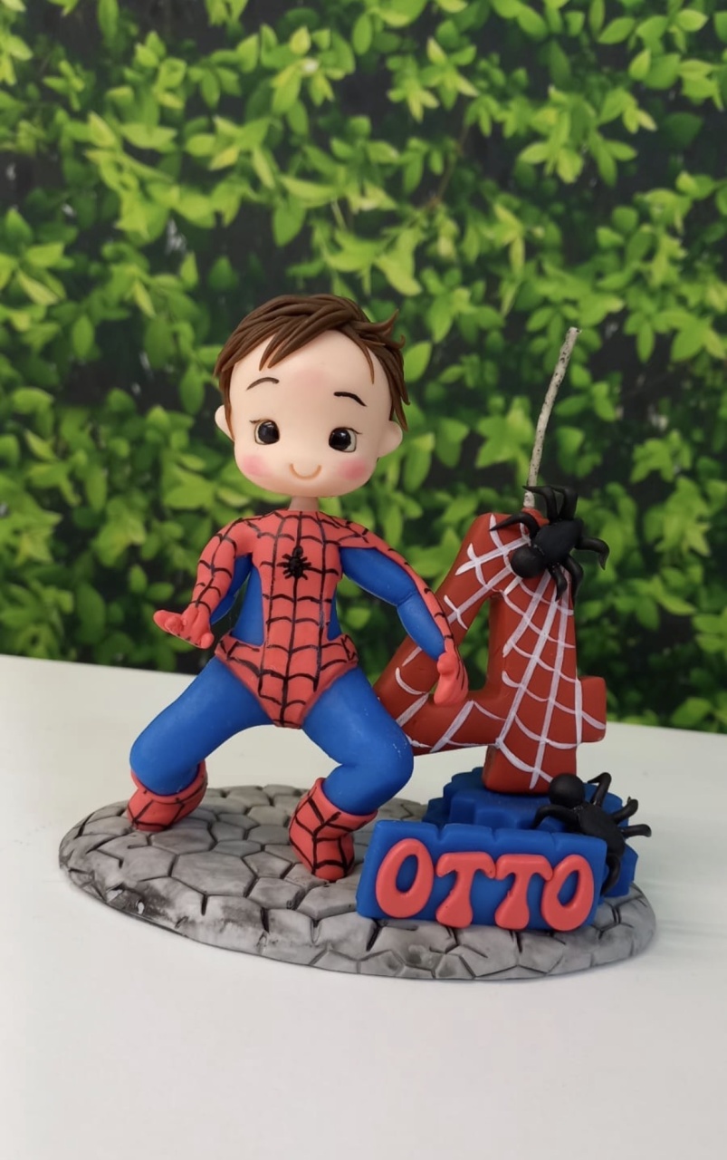 Topo de Bolo Menino Homem Aranha - Cantinho dos sonhos 