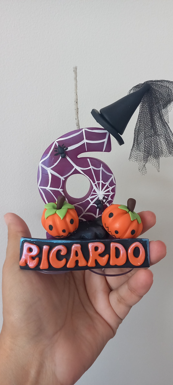 Vela Halloween - Cantinho dos sonhos 