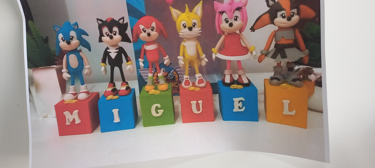 Cubos Personagens Sonic ( Unidade) - Cantinho dos sonhos 