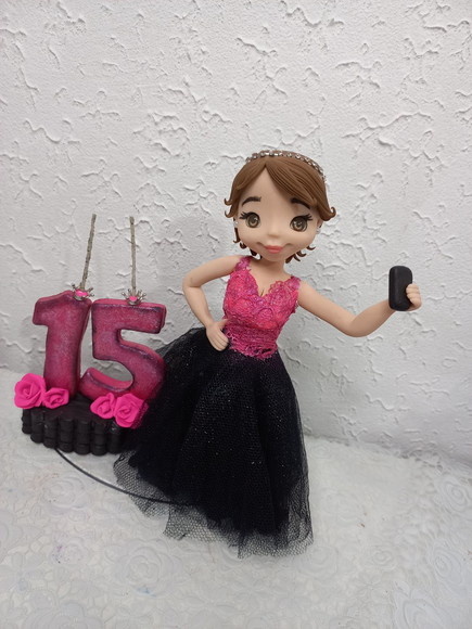 Topo Debutante Biscuit 15 Anos Topo Menina - Cantinho dos sonhos 
