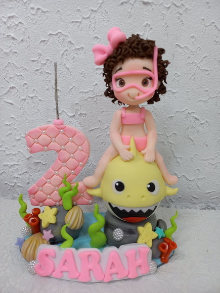 Topo de Bolo Baby Shark - Cantinho dos sonhos 