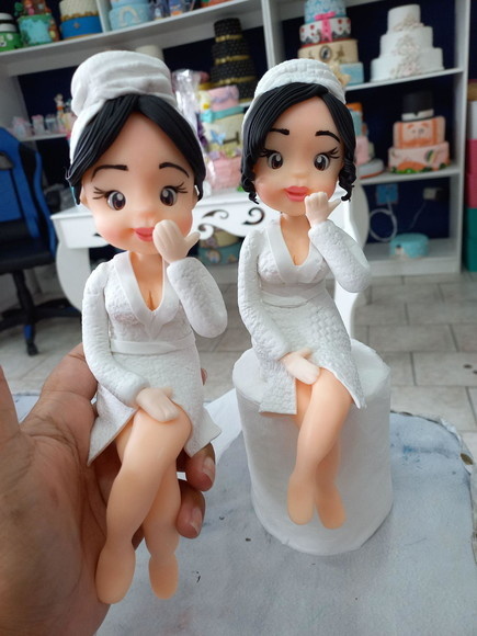 Porta Papel Higienico Boneca Biscuit Unidade Boneca Banheiro - Cantinho dos sonhos 