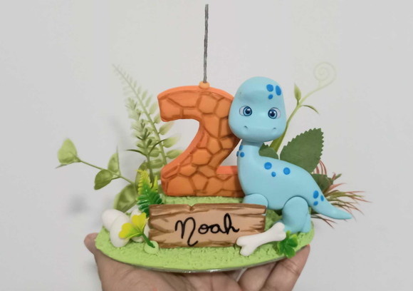 Topo de Bolo Em Biscuit Dinossauros Tema Dinossauros - Cantinho dos sonhos 