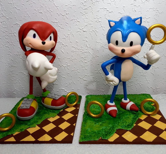 Personagem Sonic Unidade Cubos Com Nome - Cantinho dos sonhos 