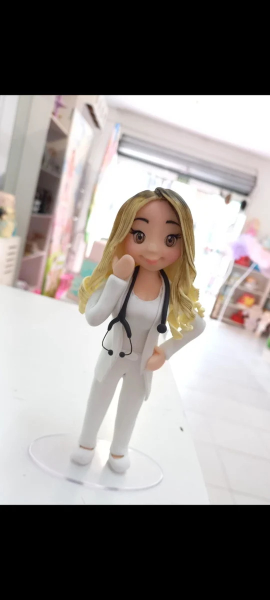 Boneca Medica Em Biscuit - Cantinho dos sonhos 