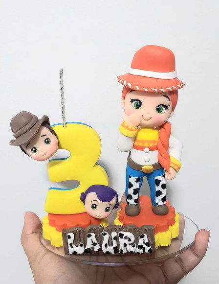 Topo de Bolo Toy Story Jessy Toy Story - Cantinho dos sonhos 