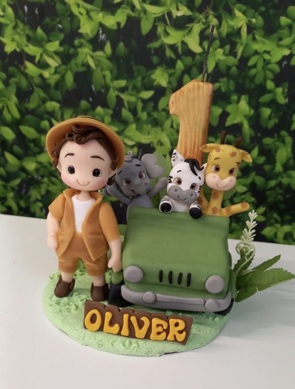 Topo de Bolo Safari - Cantinho dos sonhos 